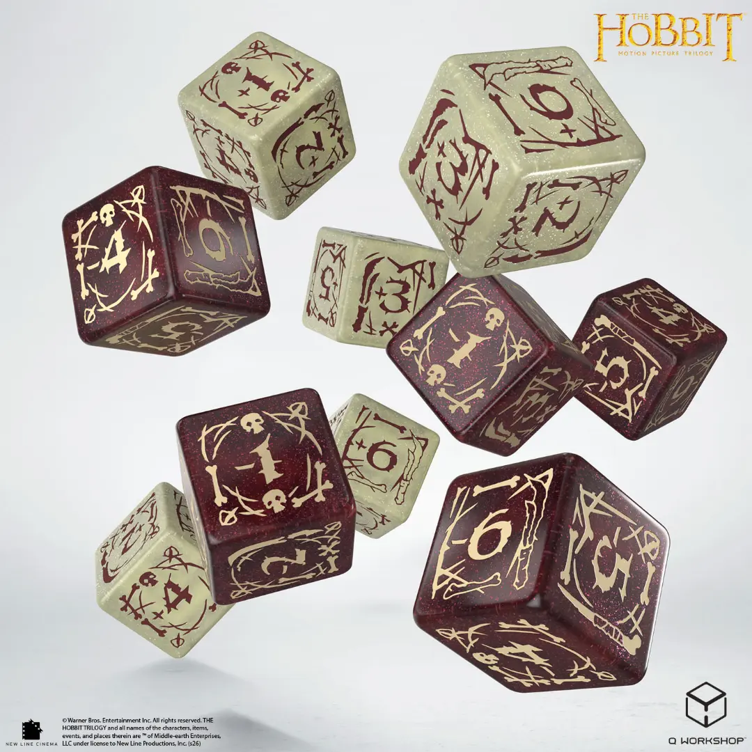 Q Workshop | Goblins | The Hobbit TCG 10 × D6 Dice Set