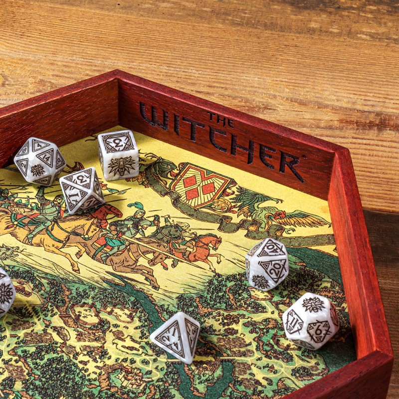 Q Workshop | The Witcher | Wooden Dice Tray