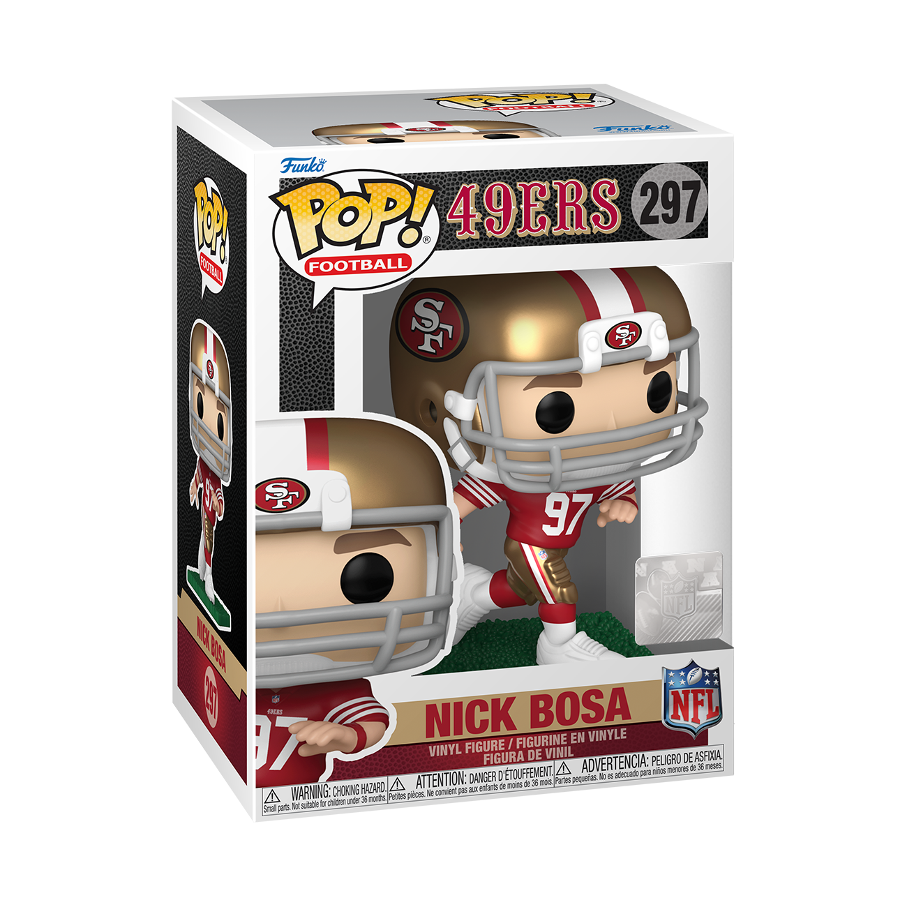 POP! NFL: Nick Bosa (Running) (Red & Gold Uniform) - NFL