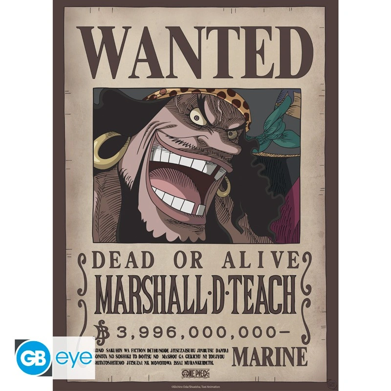 One Piece | Chibi Poster (52 x 38cm) Wanted Blackbeard Wano | Poster