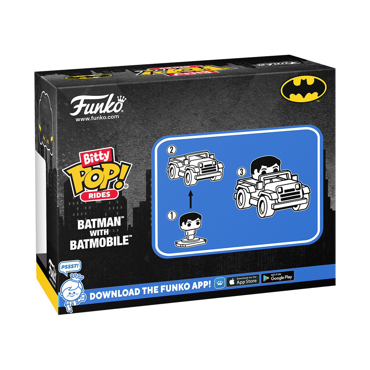 Bitty POP! Ride: Batman with Batmobile - DC Comics