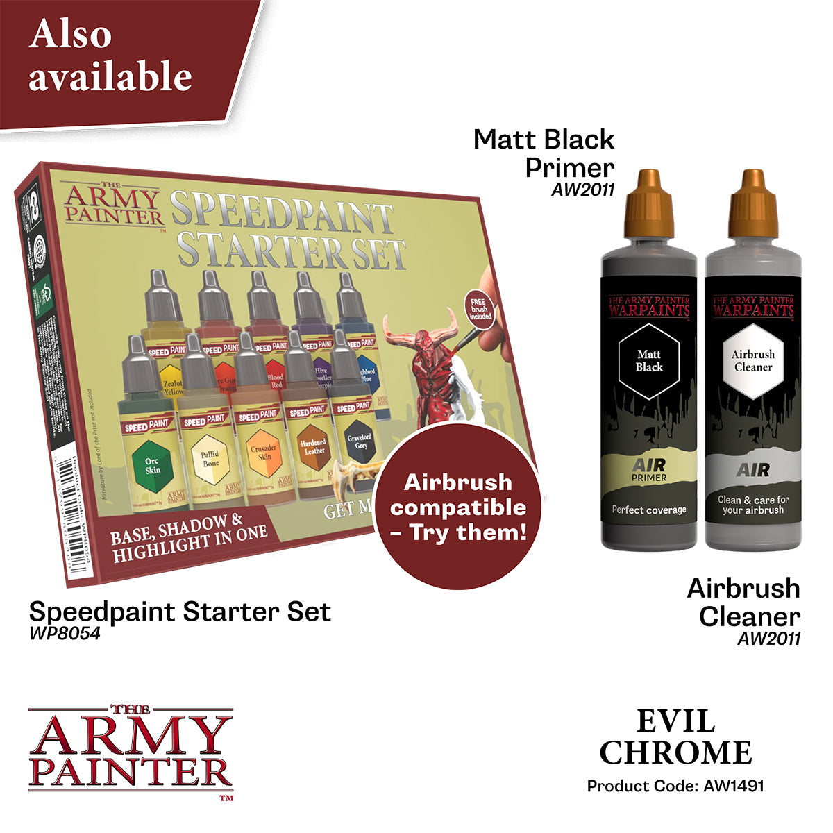 The Army Painter - Evil Chrome - Warpaints Air Metallics