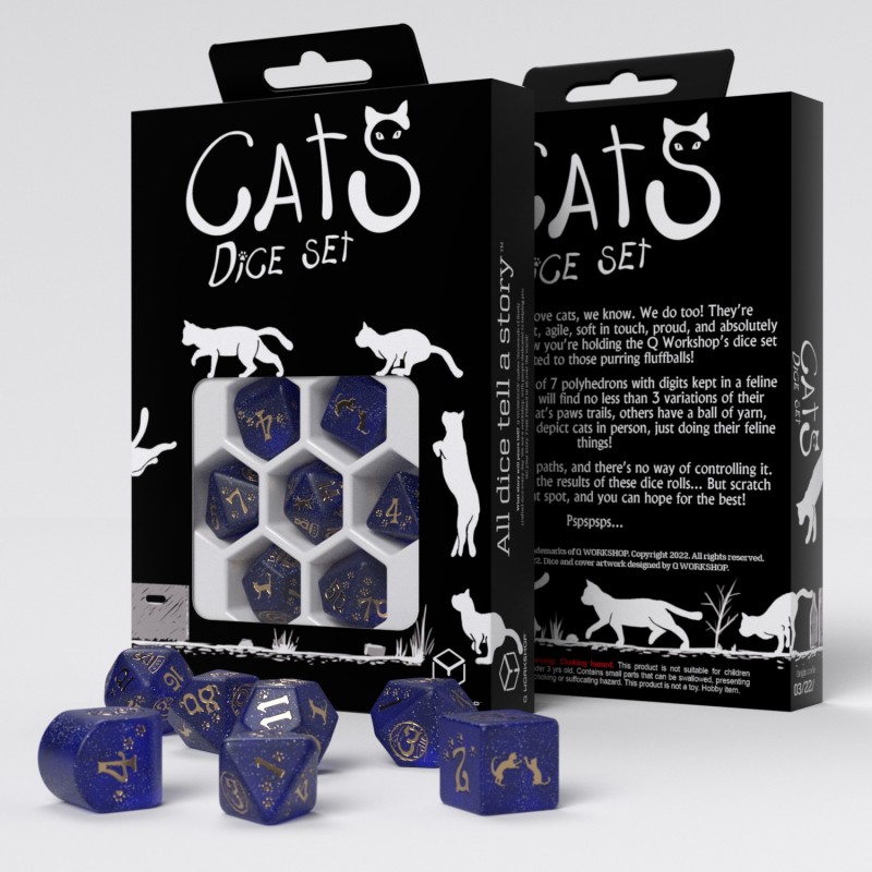 Q Workshop | Meowster | CATS Modern Dice Set
