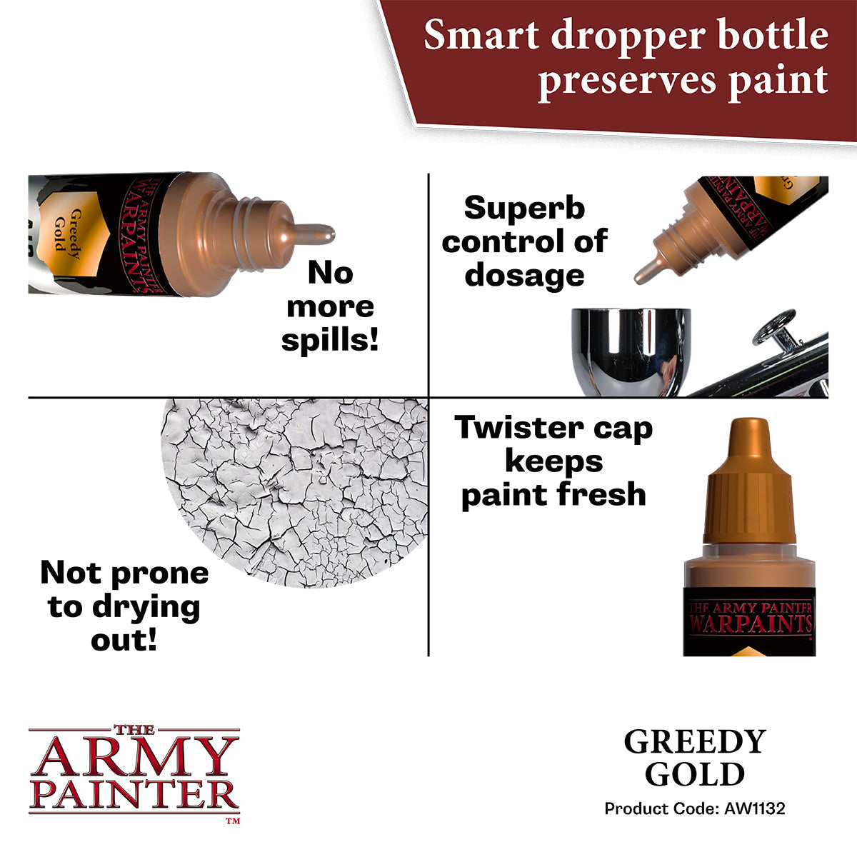 The Army Painter - Greedy Gold - Warpaints Air Metallics