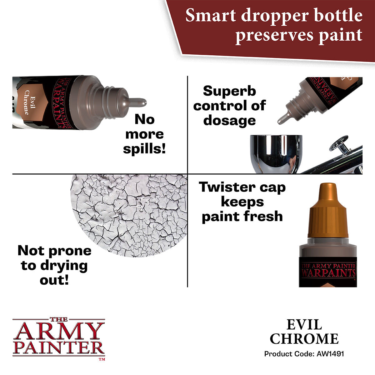 The Army Painter - Evil Chrome - Warpaints Air Metallics