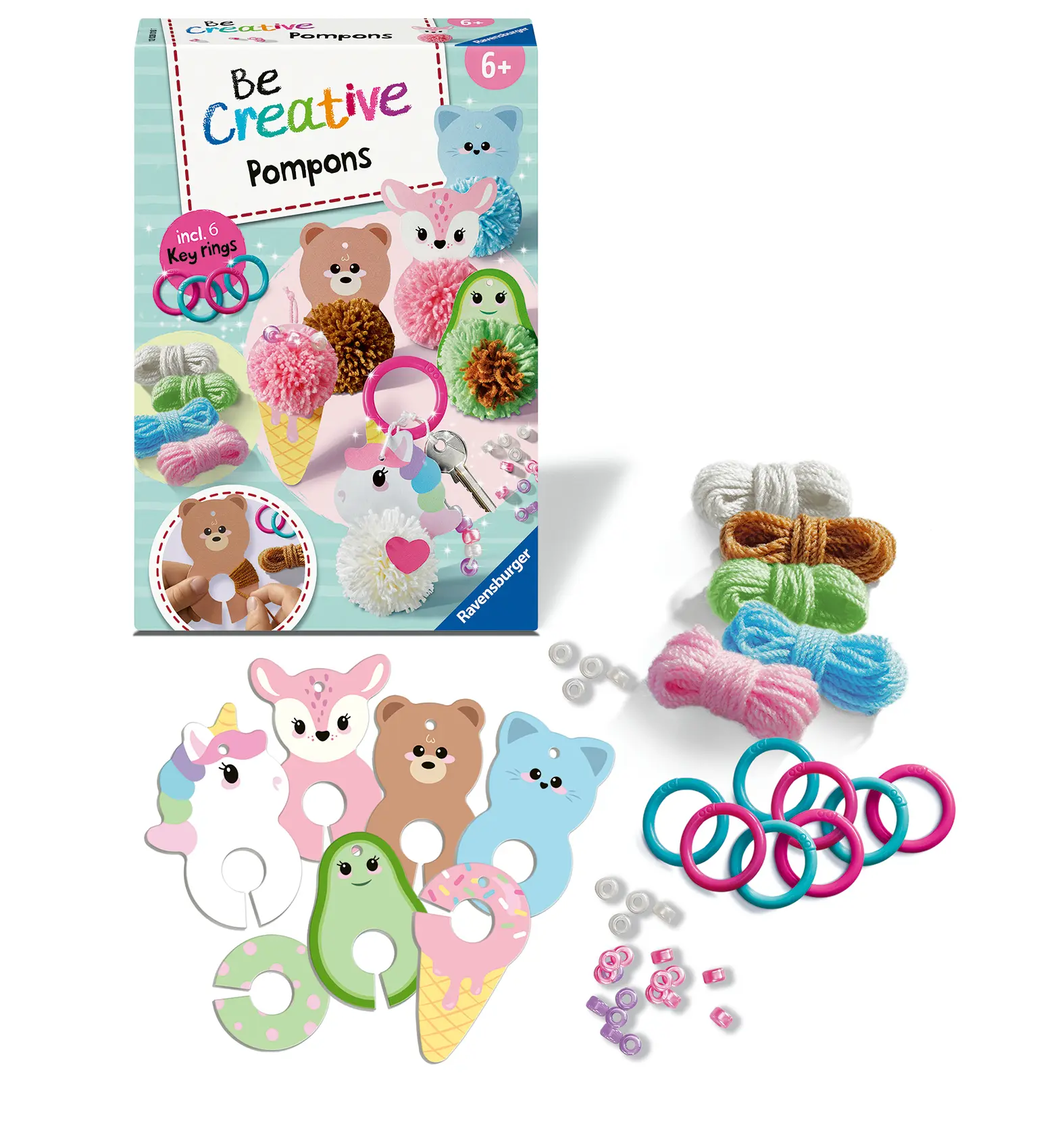 Ravensburger | Pompons Kawaii | BeCreativ Midi