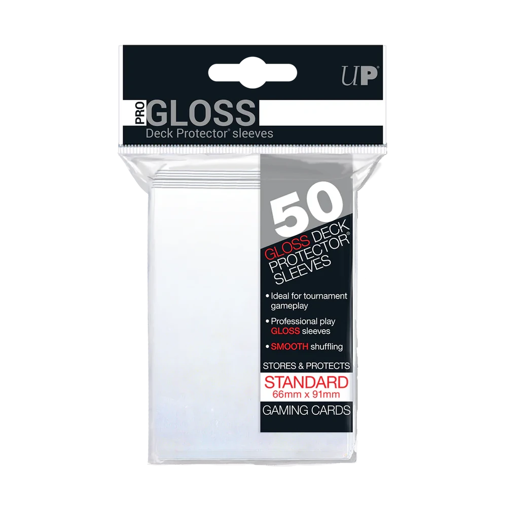 Ultra Pro - Pro-Gloss Standard Deck Protector Sleeves (50ct) Stil: Clear