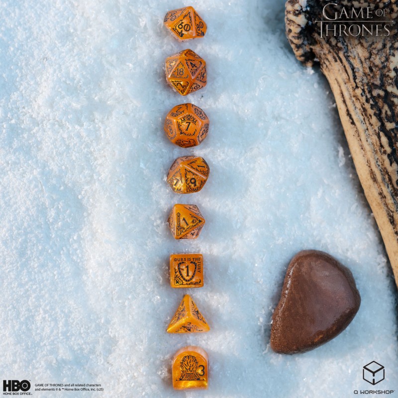 Q Workshop | Baratheon | Game Of Thrones Dice Set