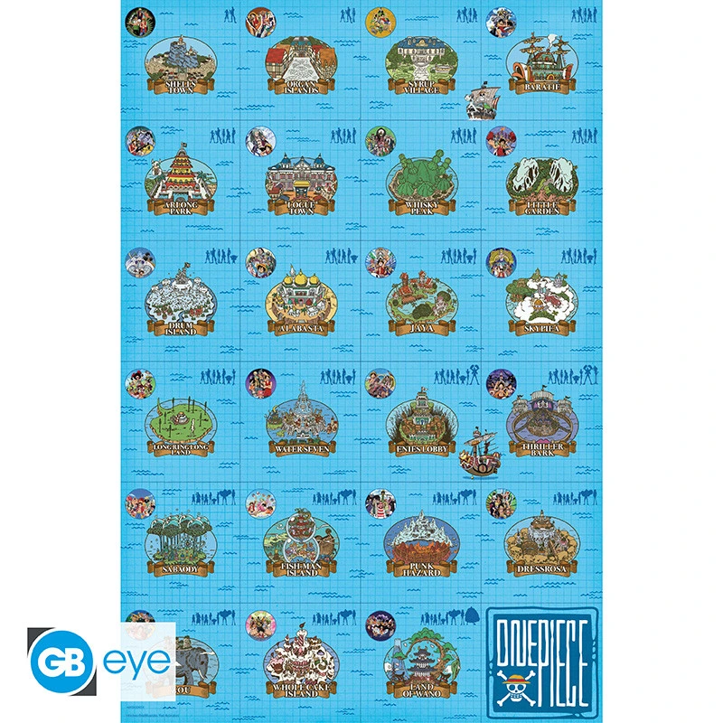 One Piece | Maxi Poster (91,5 x 61cm) Log Itinerary | Poster