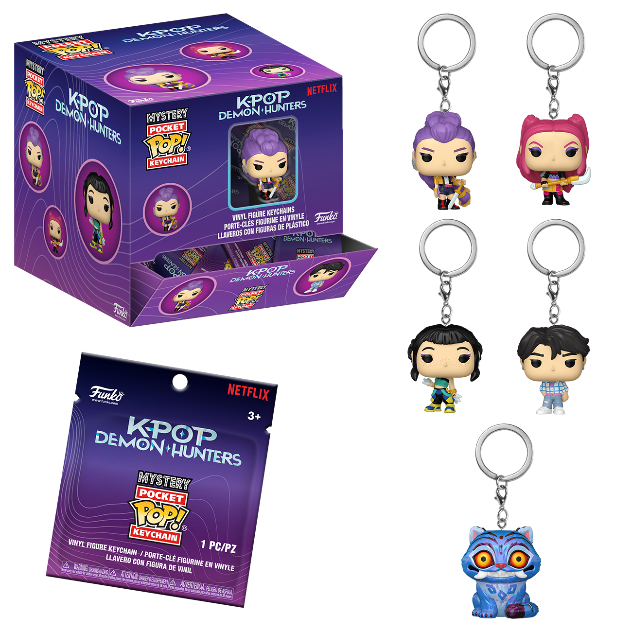 Pocket POP! Keychain: KPOP Demon Hunters - Mystery Blindbags (12PC)