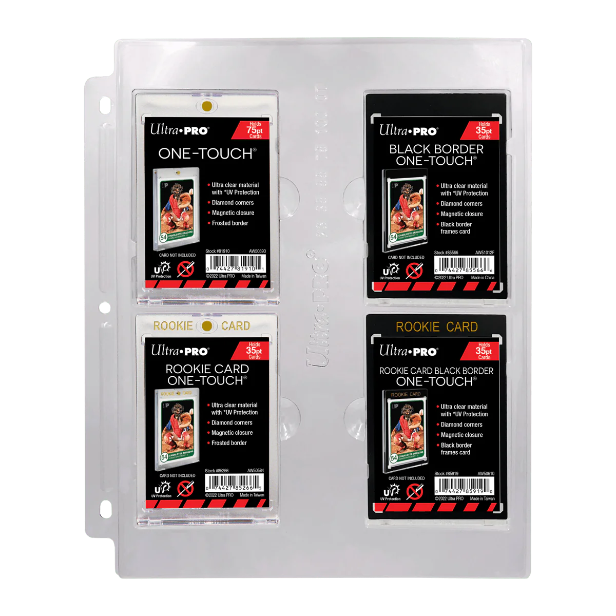 Ultra Pro: 4-Pocket Page - for 23-100pt One Touch Holder Ultra Pro: 4-Pocket Page - for 23-100pt One Touch Holder