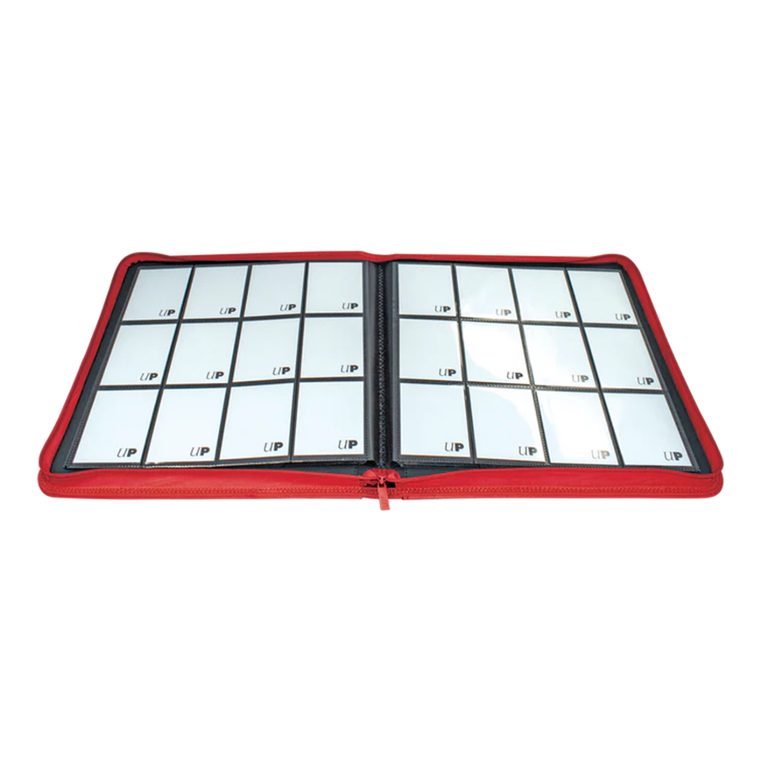 Ultra Pro | Vivid - Red | 12-Pocket Zippered PRO-Binder