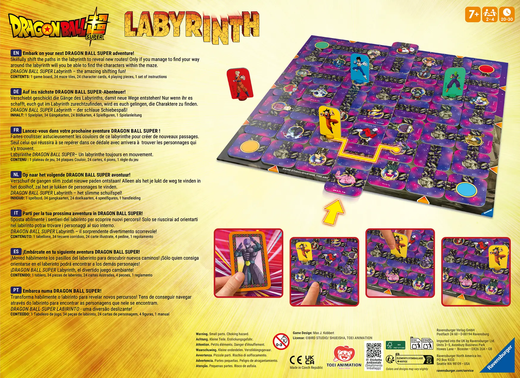 Ravensburger | Dragon Ball Super Labyrinth | Gesellschaftsspiel