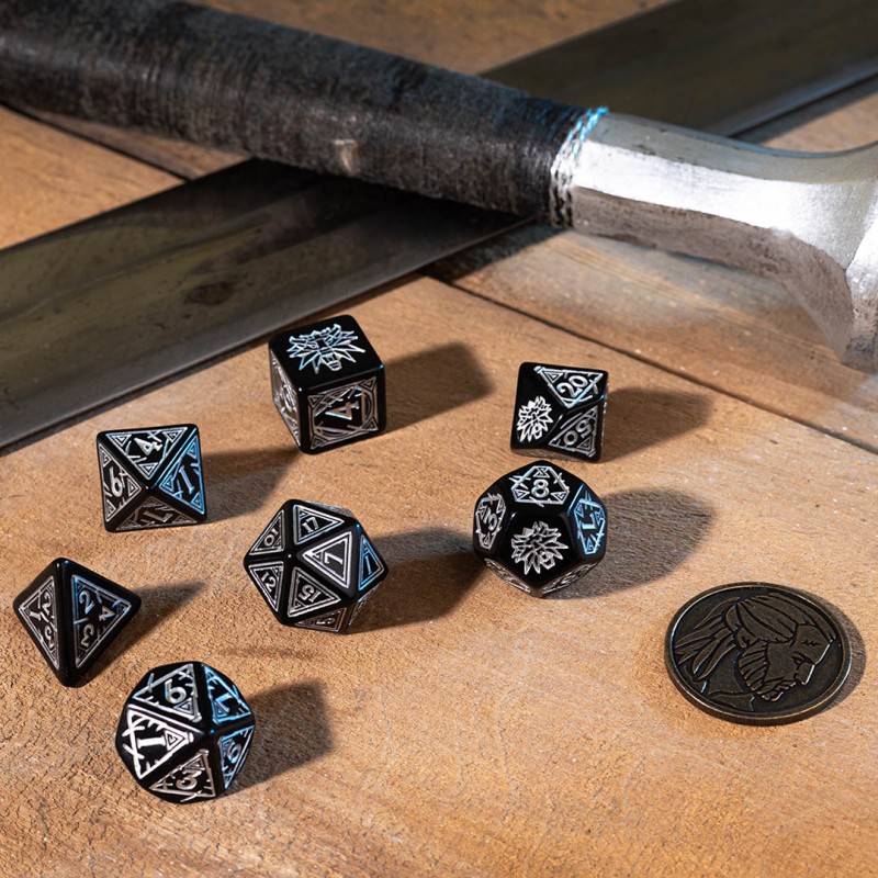 Q Workshop | Geralt - The Silver Sword | The Witcher Dice Set