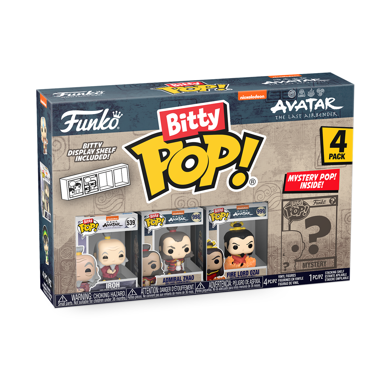 Bitty POP!: Iroh 4-Pack Series 3 - Avatar: The Last Airbender