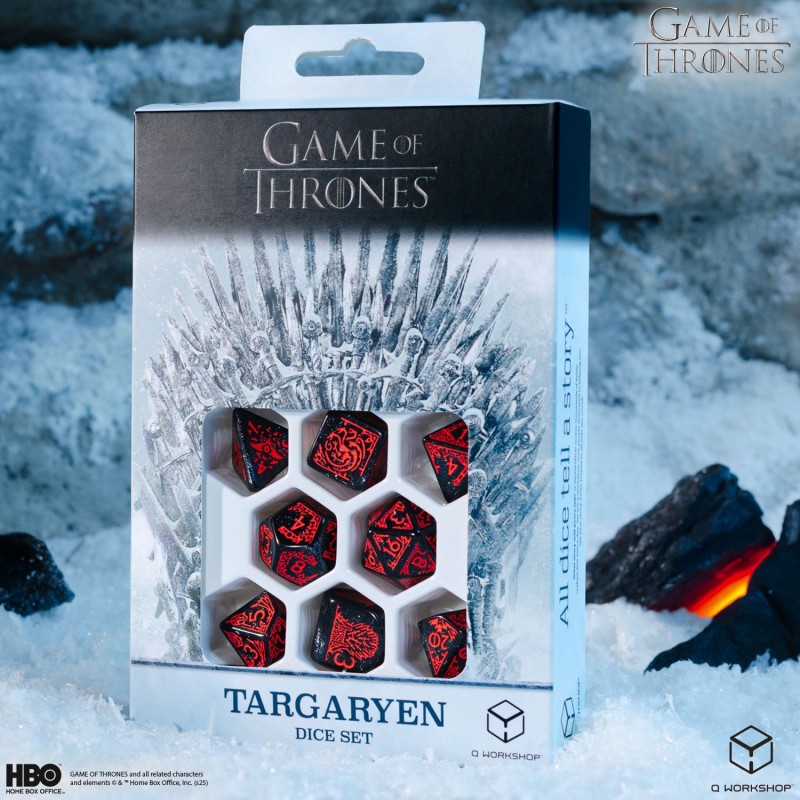 Q Workshop | Targaryen | Game Of Thrones Dice Set