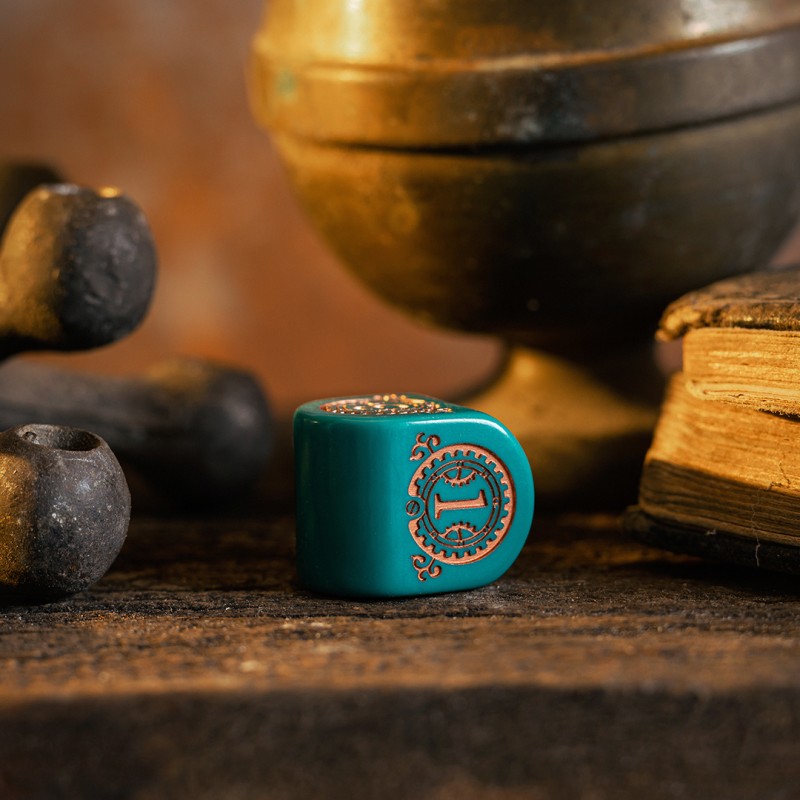 Q Workshop | Steampunk Clockwork - Nautical Apparatus | Modern Dice Set