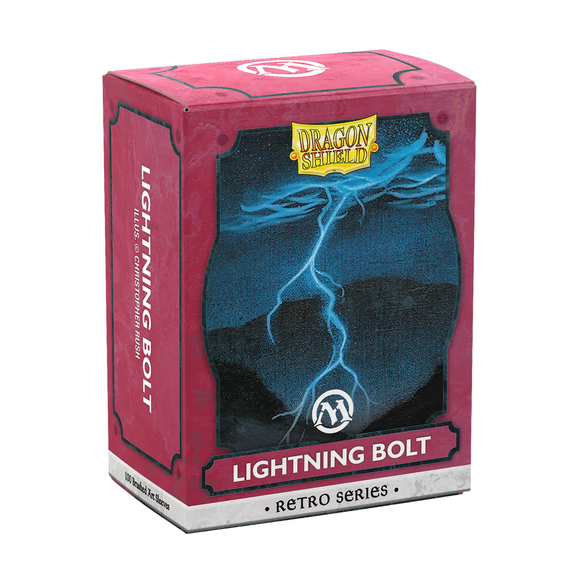 Dragon Shield | Lightning Bolt | Brushed Art Sleeves Standard Size