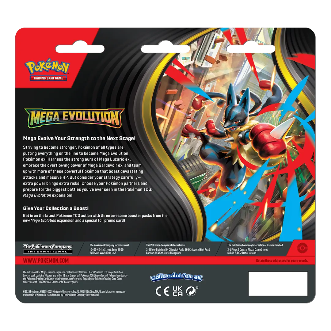 Pokémon TCG: Mega Evolution (ME01) - 3-Pack Blister (EN)