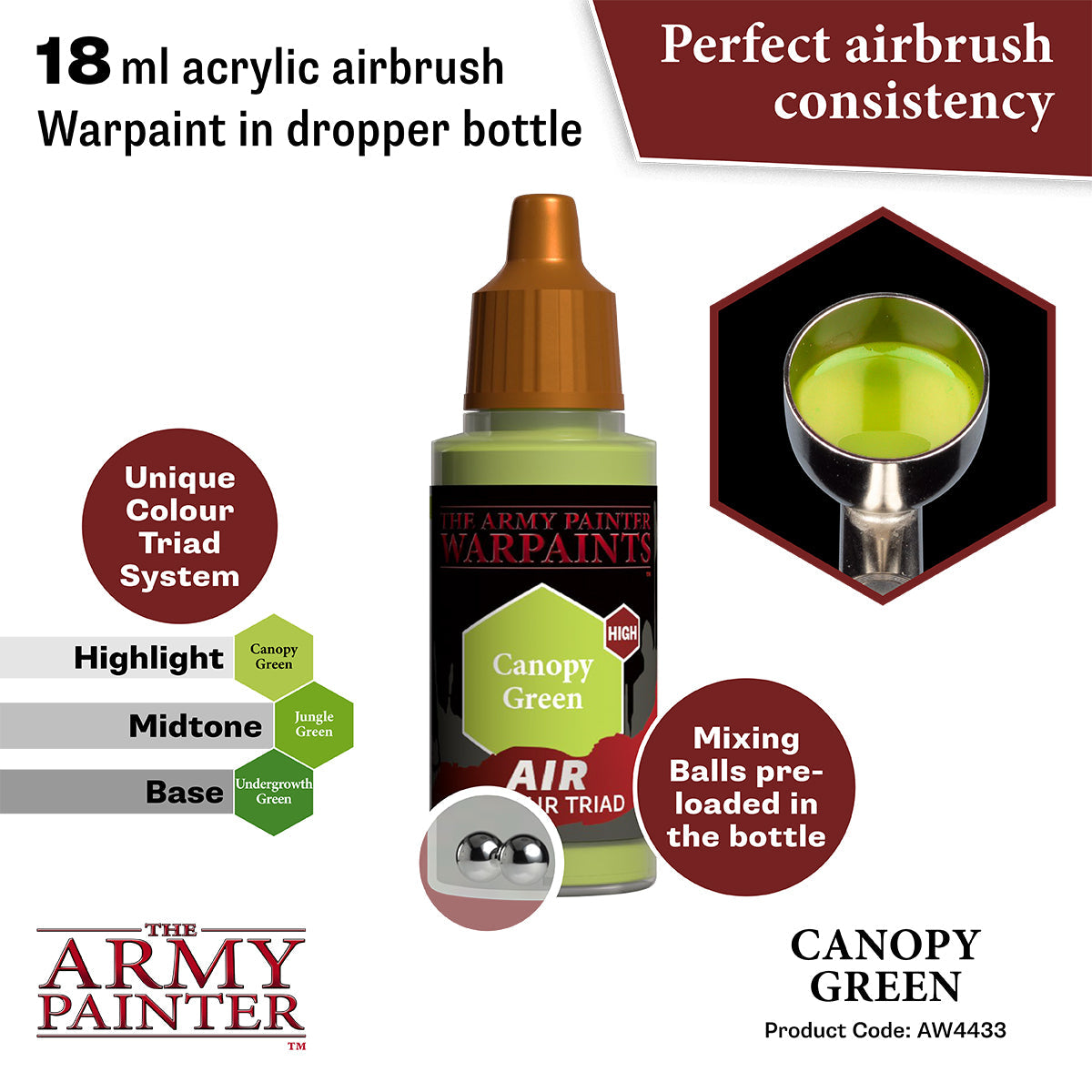 The Army Painter - Canopy Green - Warpaints Air