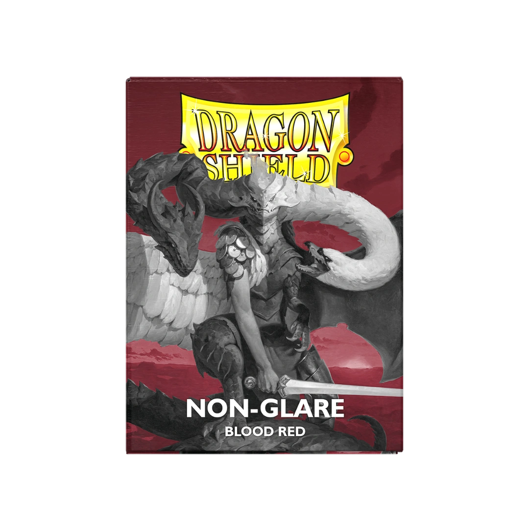 Dragon Shield: Blood Red- Non-Glare - Matte Sleeves - Standard Size Dragon Shield: Blood Red- Non-Glare - Matte Sleeves - Standard Size