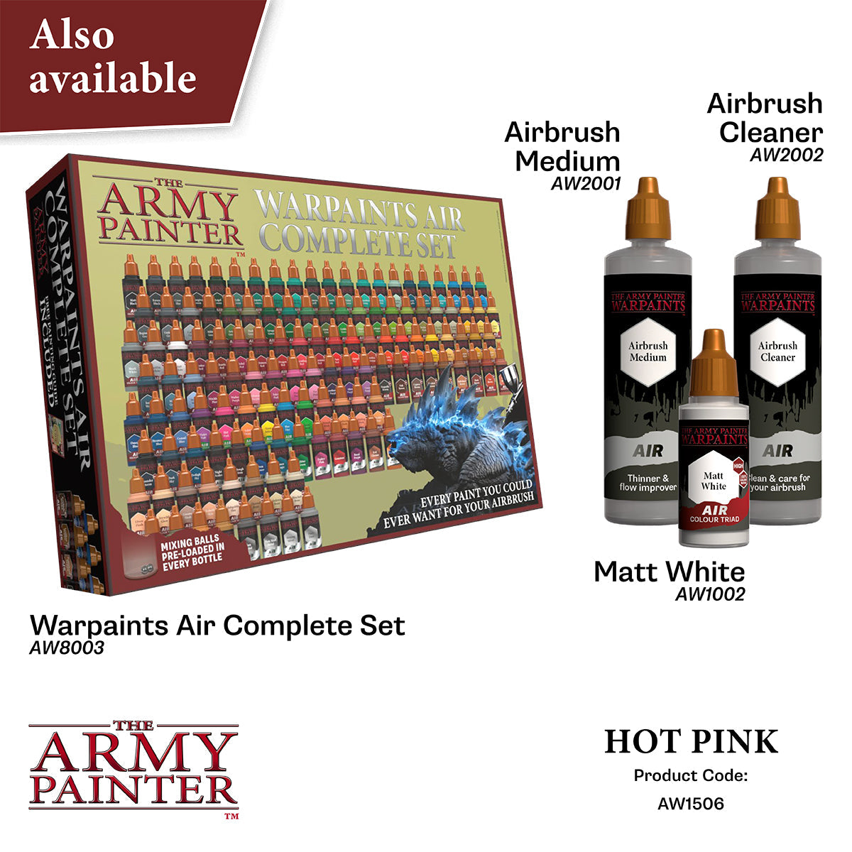 The Army Painter - Hot Pink - Warpaints Air Fluorescent