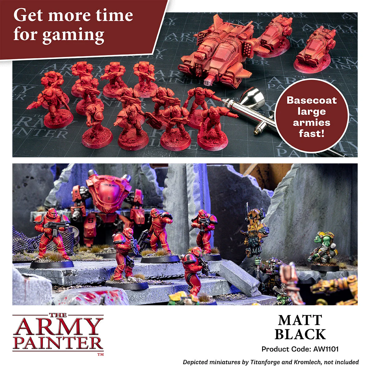 The Army Painter - Matt Black - Warpaints Air