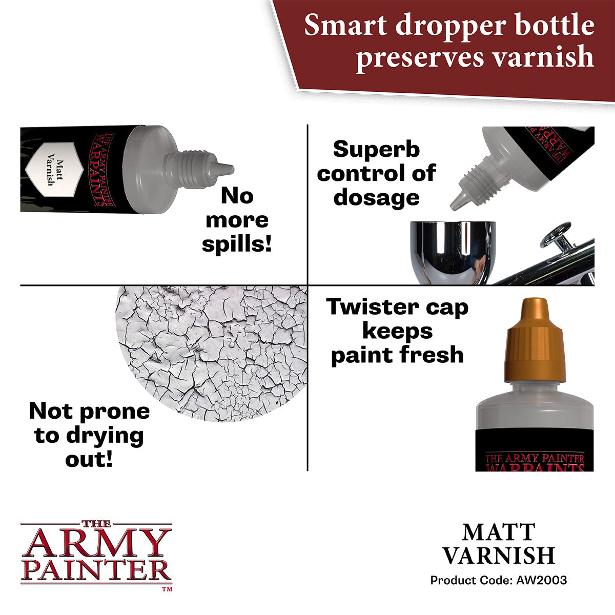The Army Painter - Anti-shine Varnish 100ml - Warpaints Air
