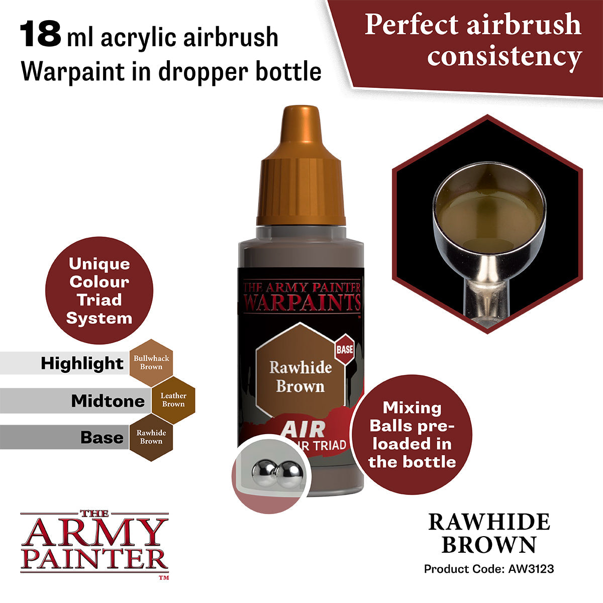 The Army Painter - Rawhide Brown - Warpaints Air