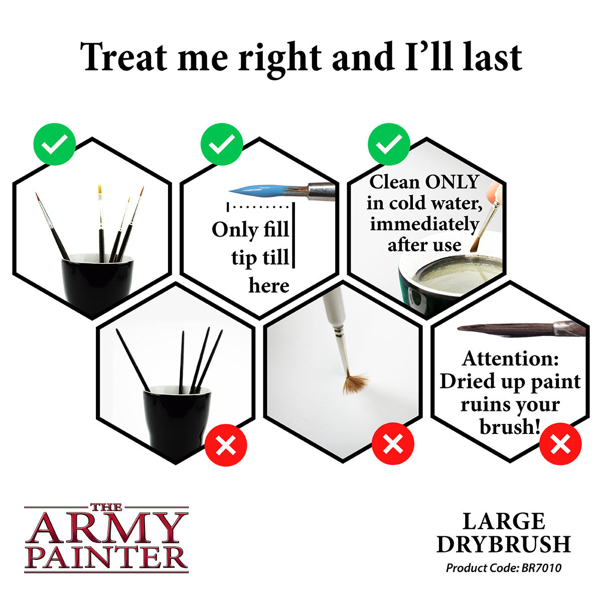 The Army Painter - Large Drybrush - Wargamer Brush